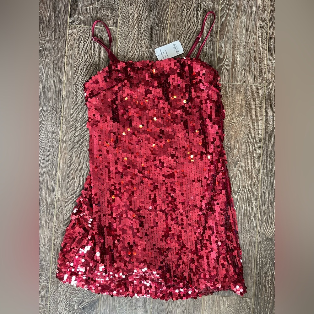 Red Sequin Dress
